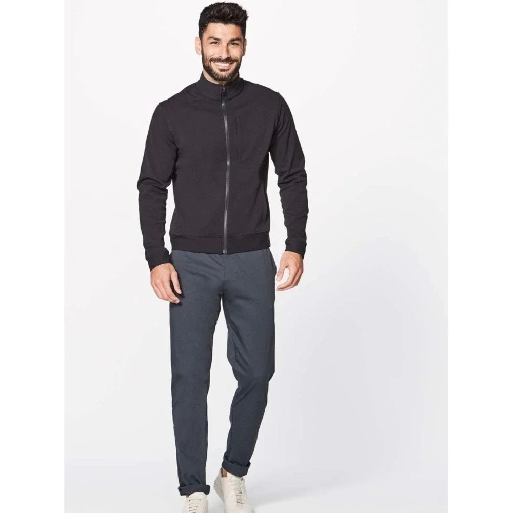 Lululemon Sojourn Jacket Mens Medium Black Full‎ Zip Track Jacket First Release